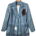 Сако со тексасен принт