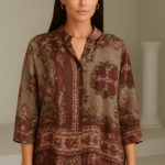 Сатенска кошула со дезен